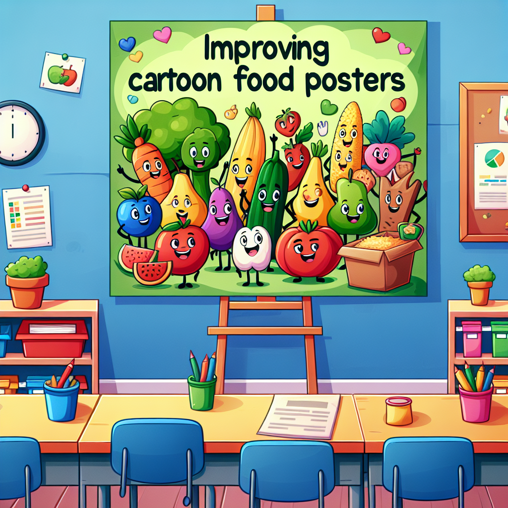 Transformasi Poster Makanan Sehat Kartun untuk Anak-anak yang Lebih Baik